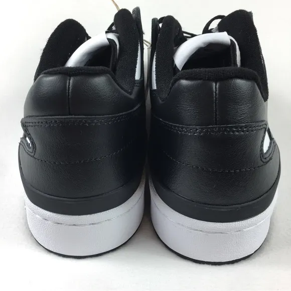 Adidas Forum Low Leather Shoes Originals Core Black/White HQ1494 Mens 12 new