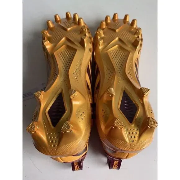 Adidas Freak 23 Inline Burgundy Yellow Football Cleats IF1046  Men's Size 12