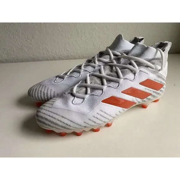 adidas Freak Ultra Primeknit Boost Football Cleats Men Sz 15 White Orange FX1300