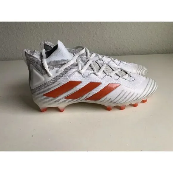 adidas Freak Ultra Primeknit Boost Football Cleats Men Sz 15 White Orange FX1300