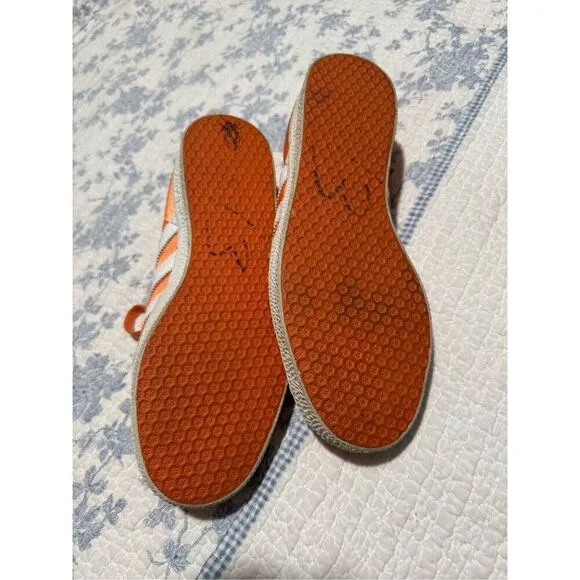 Adidas Gazelle Orange trainers leather 8 1/2