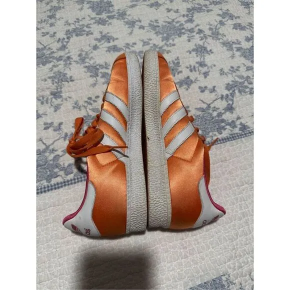 Adidas Gazelle Orange trainers leather 8 1/2