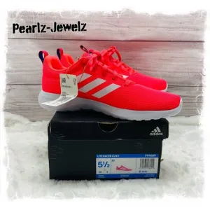 Adidas KIDS Girl's Lire Racer CLN K FV9609 Pink Shoes Size 5.5 NEW with Box