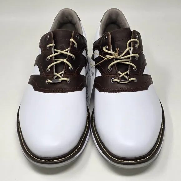 Adidas MC Z-Traxion Unisex White Brown Golf Shoes IG0910 Men Size 9 Wnms 10 New
