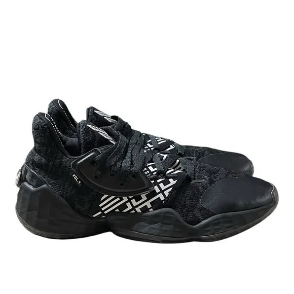 Adidas Mens 6 James Harden Vol. 4 Basketball Shoes Low Top Lace Up Black EH2410