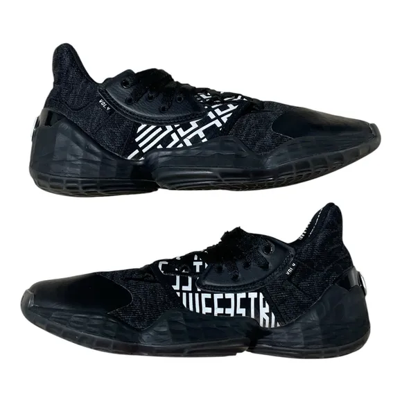 Adidas Mens 6 James Harden Vol. 4 Basketball Shoes Low Top Lace Up Black EH2410