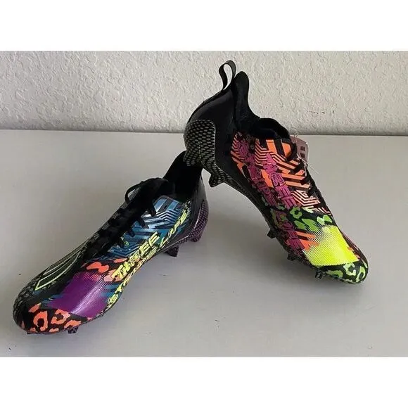Adidas Men's adizero 12.0 Mismatch Football Cleats IG9569 Black Multi Men’s 12