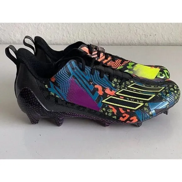 Adidas Men's adizero 12.0 Mismatch Football Cleats IG9569 Black Multi Men’s 12