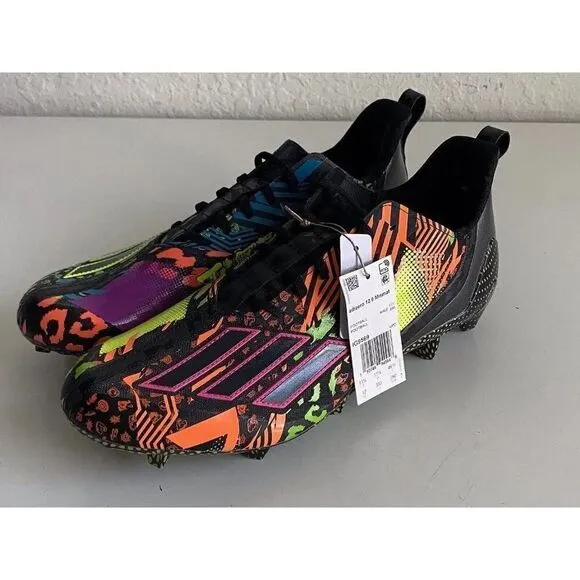 Adidas Men's adizero 12.0 Mismatch Football Cleats IG9569 Black Multi Men’s 12