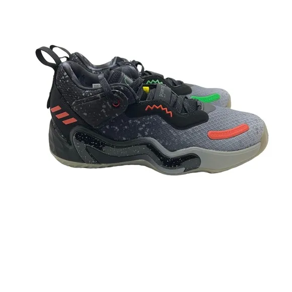 Adidas Men’s DON ISSUE 3 GCA XBOX 360 Black Carbon Grey Basketball Shoes Size 8
