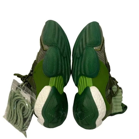 Adidas Men's Green PW Crazy BYW Pharrell Williams Bsketball Shoes US Size 6