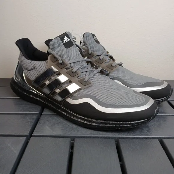 Adidas Men's UltraBoost MTL Grey Silver Metallic Running Shoes Sz. 18 EG8103 -NA