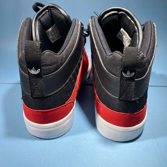 Adidas Mens Freemont Basketball Shoes Red Black Q32528 Lace Up Mid Top 8,5