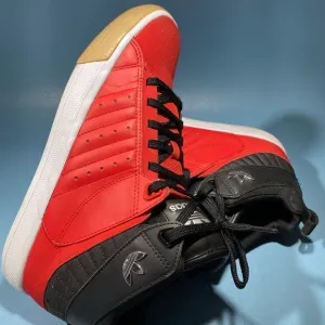 Adidas Mens Freemont Basketball Shoes Red Black Q32528 Lace Up Mid Top 8,5