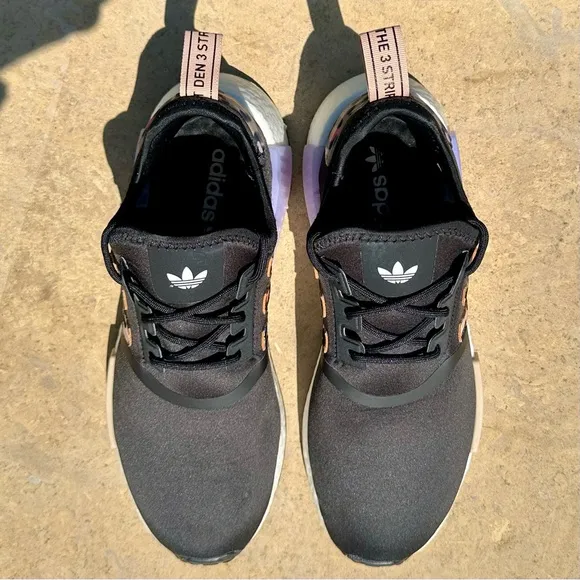 Adidas NMD R1 Black Purple Leopard - Size 9 Women’s (H00670)