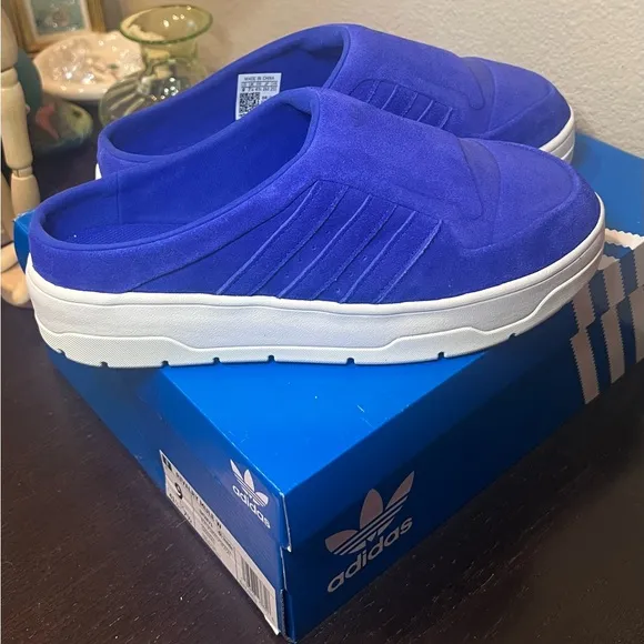 Adidas Originals Blue Rivalry Mule Shoes