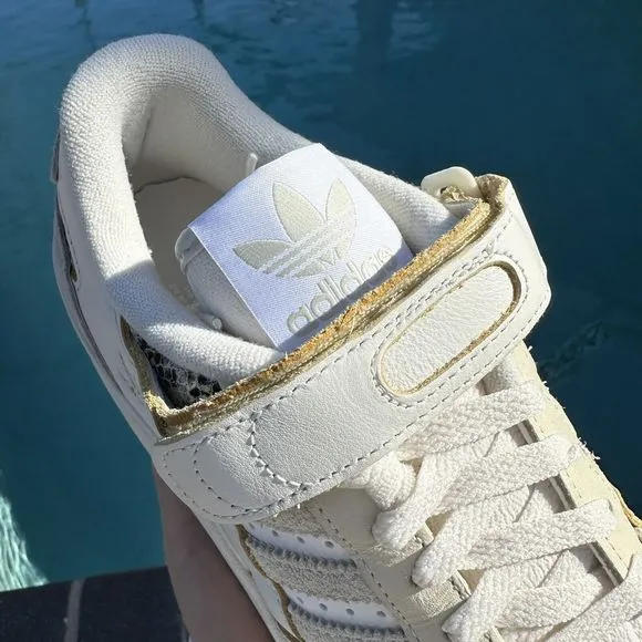 Adidas Originals Forum 84 Low White Snakeskin Men's Athletic Shoes FZ6292