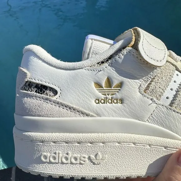 Adidas Originals Forum 84 Low White Snakeskin Men's Athletic Shoes FZ6292