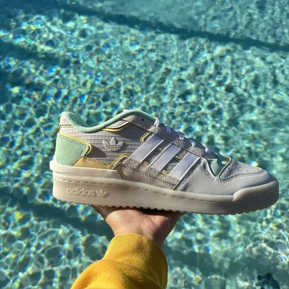 Adidas Originals Forum Exhibit Low 2.0 Grey Mint  Men's Shoes HQ7111
