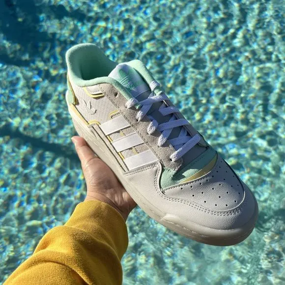 Adidas Originals Forum Exhibit Low 2.0 Grey Mint  Men's Shoes HQ7111