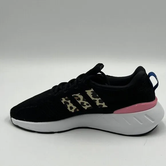 ADIDAS Originals Girl's Swift Run 22 (Big Kid) Black/Bliss Pink/Blue 7 Big Kid M