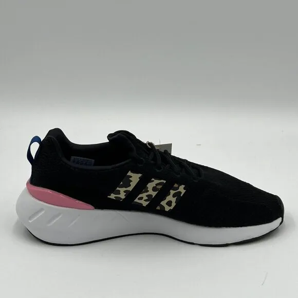 ADIDAS Originals Girl's Swift Run 22 (Big Kid) Black/Bliss Pink/Blue 7 Big Kid M