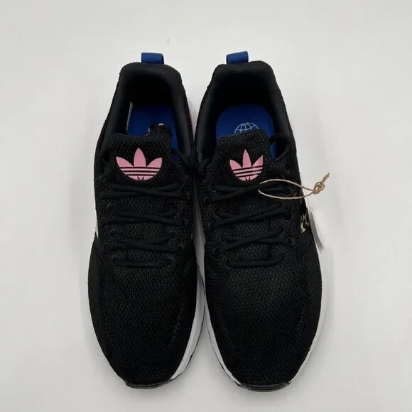 ADIDAS Originals Girl's Swift Run 22 (Big Kid) Black/Bliss Pink/Blue 7 Big Kid M