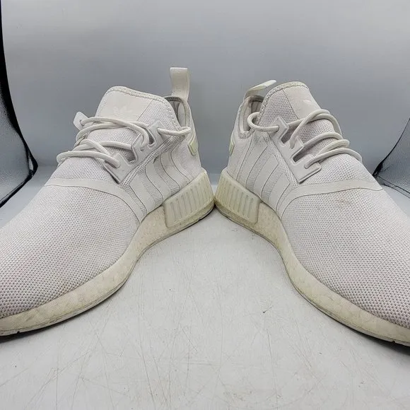 Adidas Originals NMD R1 Boost Mens 12 Triple White Gum GZ9259 Primeblue