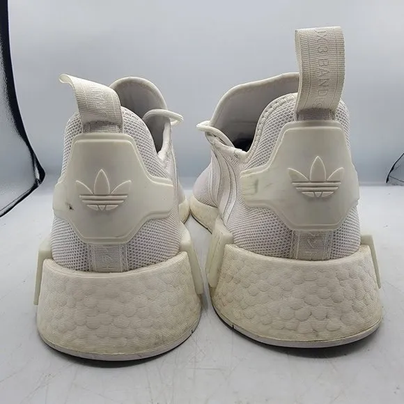 Adidas Originals NMD R1 Boost Mens 12 Triple White Gum GZ9259 Primeblue