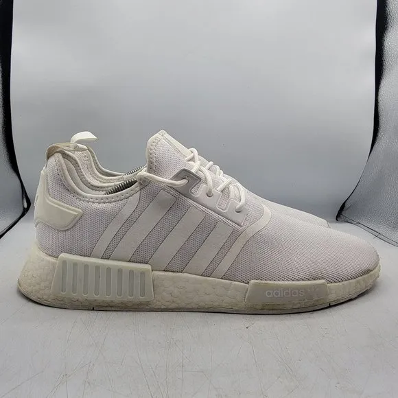Adidas Originals NMD R1 Boost Mens 12 Triple White Gum GZ9259 Primeblue