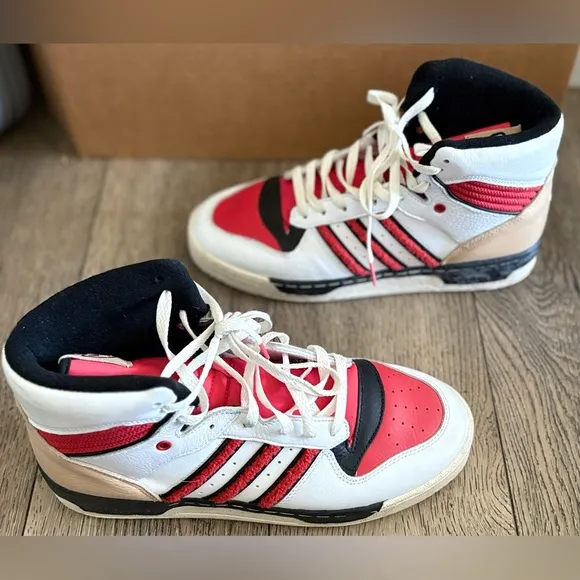 Adidas originals Rivalry Hi high Men's Sneaker Leather FZ6332 Basketball 10.5