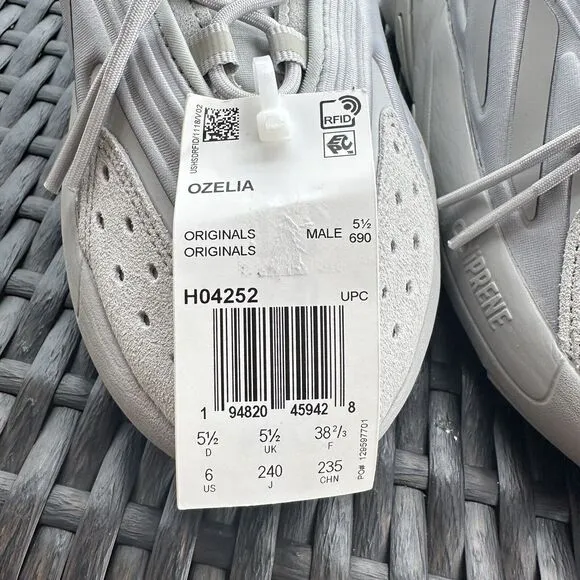 Adidas Ozelia Triple Grey Men's Athletic Shoes H04252 Size 6