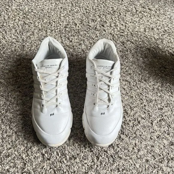 Adidas Porsche Design Shoes Sneakers White Leather Mens US 8 UK 7.5 Athletic