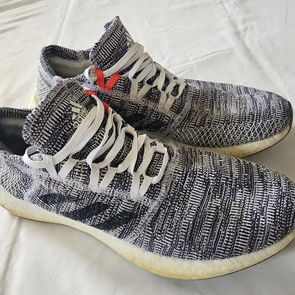 Adidas Pureboost Blue and White Men's Shoes
