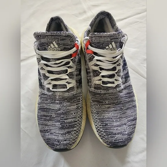 Adidas Pureboost Blue and White Men's Shoes