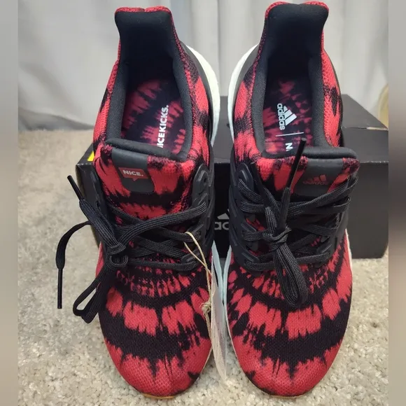 adidas Red and Black Athletic Shoes