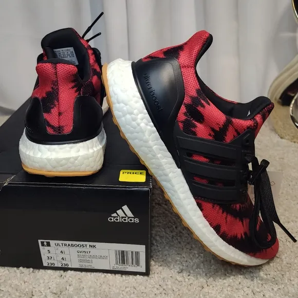 adidas Red and Black Athletic Shoes