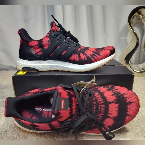 adidas Red and Black Athletic Shoes