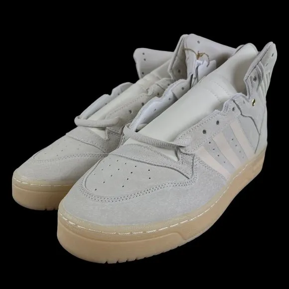Adidas Rivalry High Off White Cream Basketball Shoes FZ6324 Men's Size 10.5