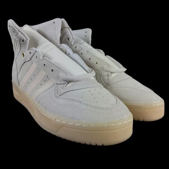 Adidas Rivalry High Off White Cream Basketball Shoes FZ6324 Men's Size 10.5