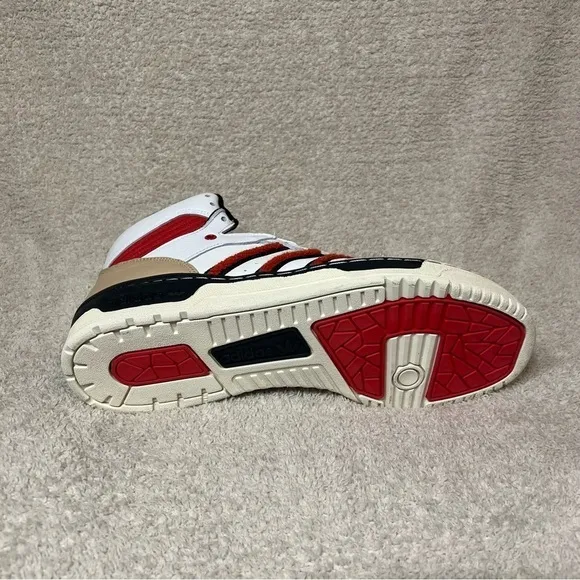 Adidas Rivalry High Top Red White  Men's Leather Retro  Shoes Sneakers Size