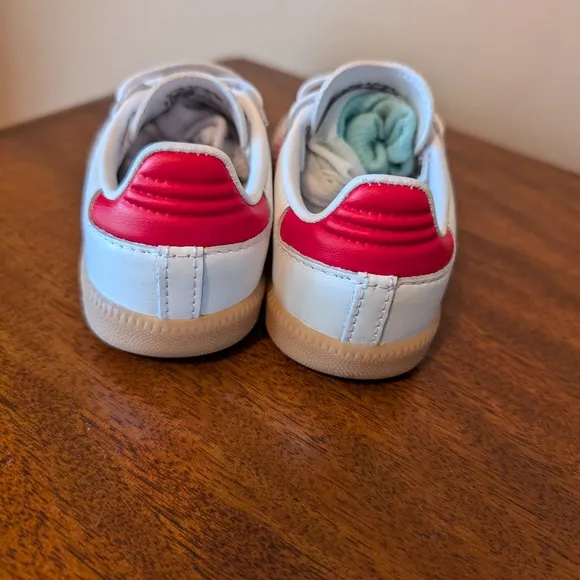 Adidas Samba Kids Shoes - White and Red