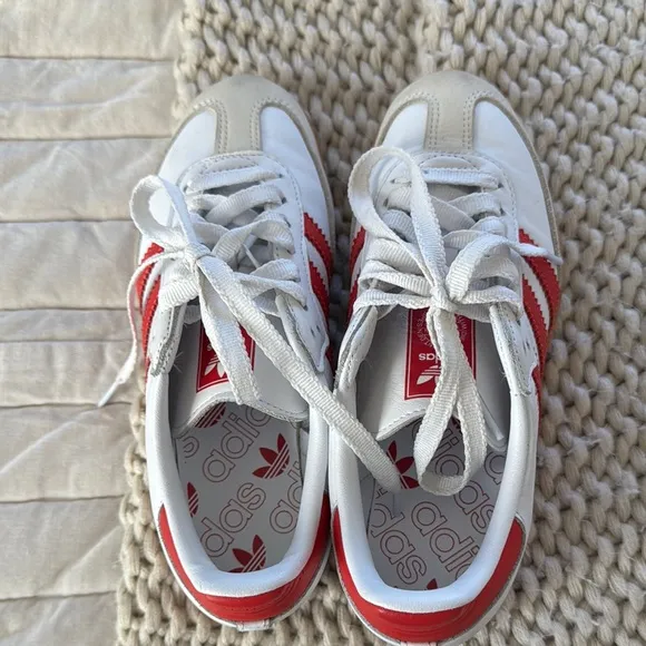 Adidas Shoes - White and Red