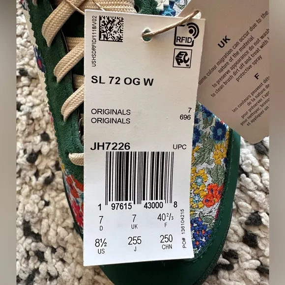 Adidas SL 72 OG X LIBERTY LONDON SHOES