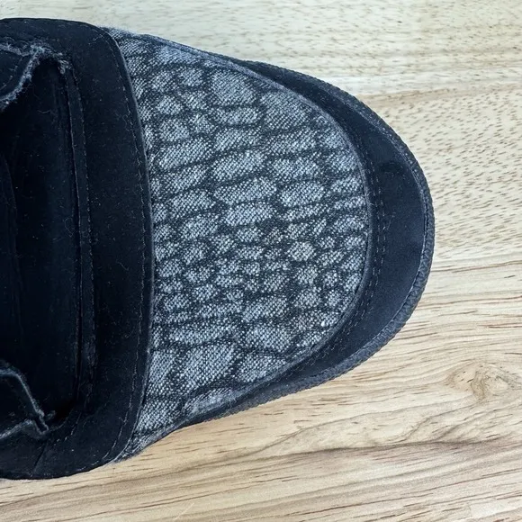 Adidas Top Ten Men's 12 Gray Snake Reptile Skin High Top Athletic Shoes Sneakers