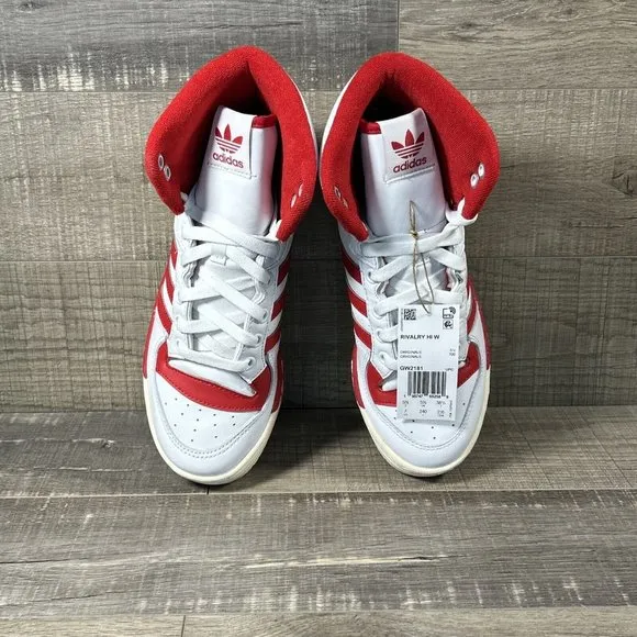 adidas Women's Rivalry High 'White Scarlet' GW2181