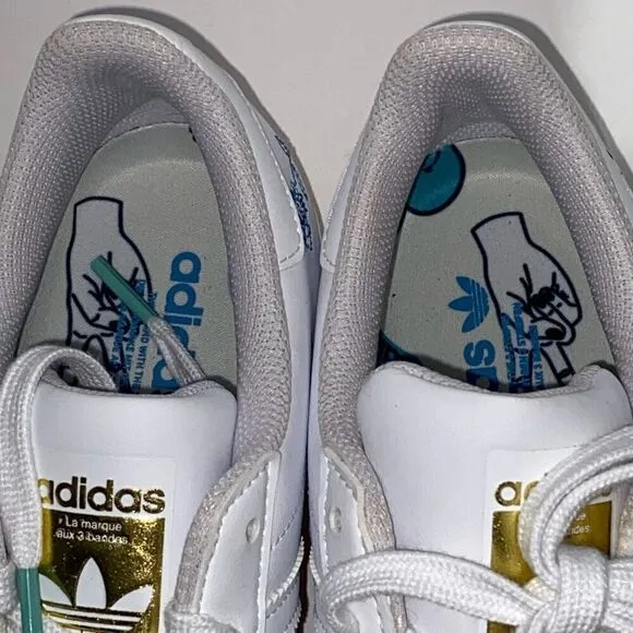Adidas Women's White Superstar J GY7490 Lace Up Sneaker Shoes Size 5.5