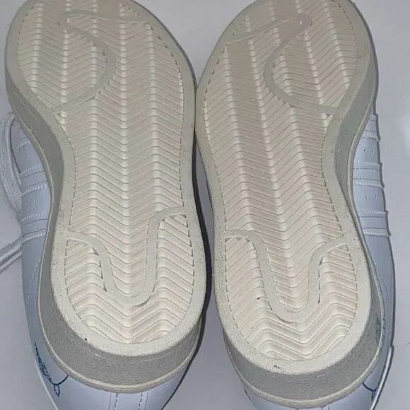 Adidas Women's White Superstar J GY7490 Lace Up Sneaker Shoes Size 5.5