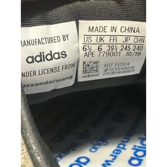 ADIDAS X ALEXANDER WANG AW Turnout Trainer Core Black-Light Brown-Bright Red 6.5