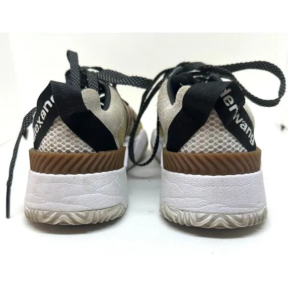 ADIDAS X ALEXANDER WANG AW Turnout Trainer Core Black-Light Brown-Bright Red 6.5